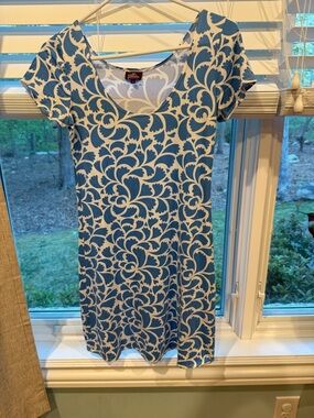 Salaam Annie Dress Flowy, Lightweight Capped Sleeves Dress Women’s Sz S Like New